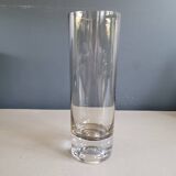 Smoked glass roller vase