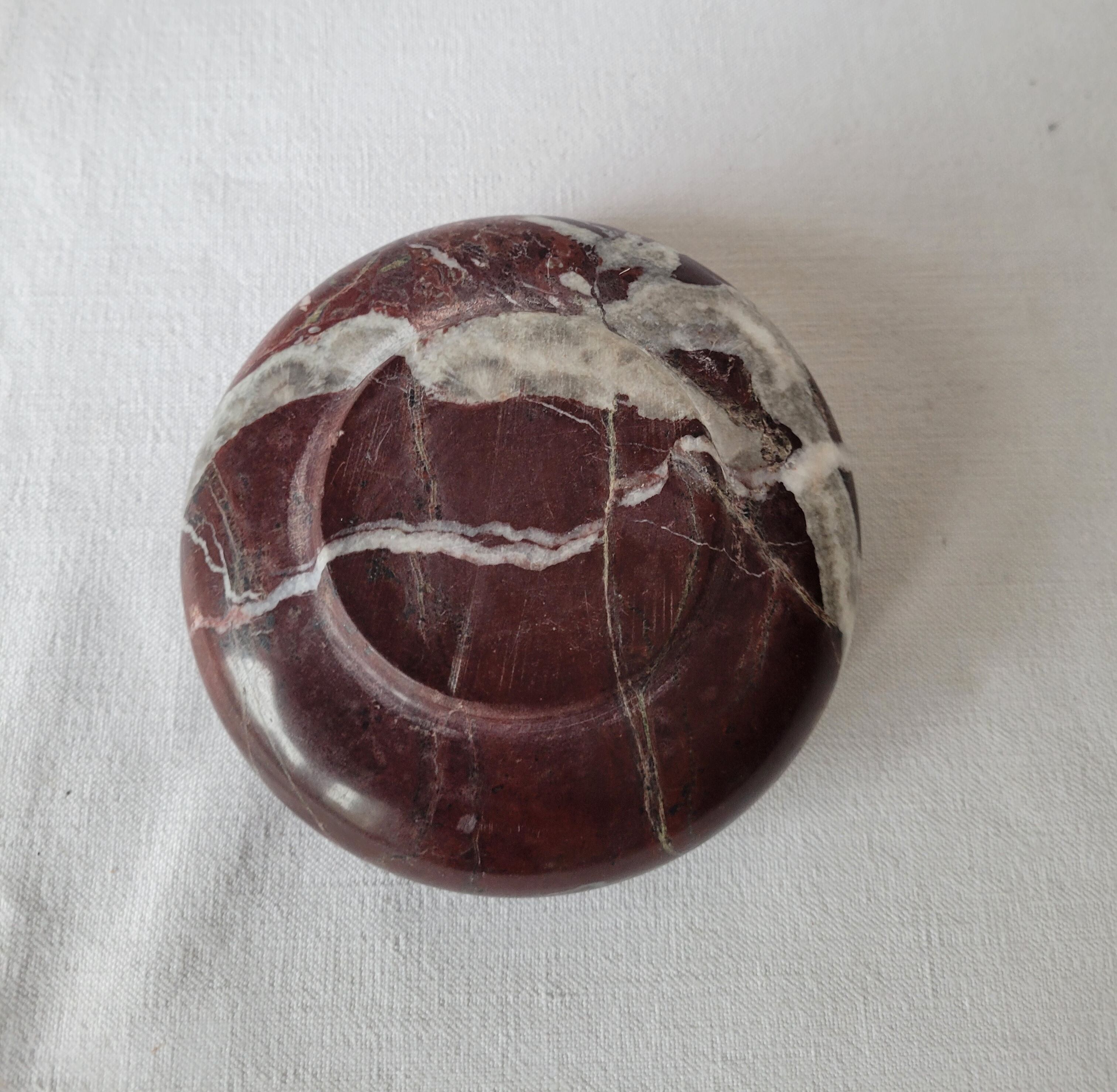 Pink marble ashtray