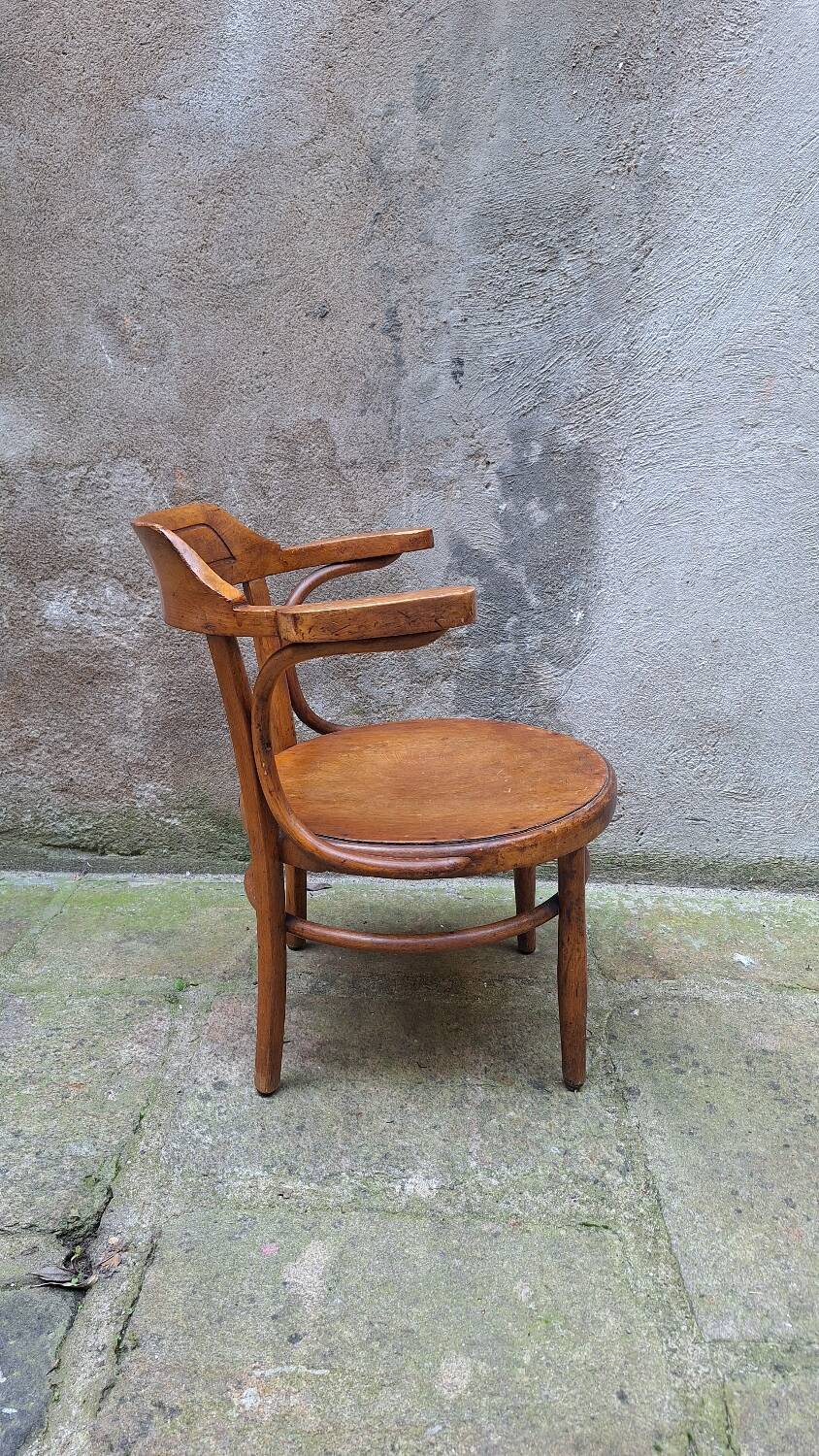 Fauteuil de nourrice en bois courbé début XXème