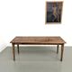 Farm table in pine, tapered legs, 1950s.