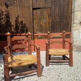 Fauteuils brutalistes