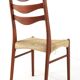 Set of 4 Arne Wahl Iversen for Glygnore papercord chairs