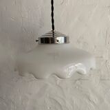 Vintage opaline hanging lamp