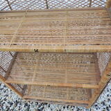 Rattan shelf