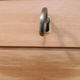 Vintage roll front cabinet by Wini