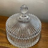 Large glass sugar bonbonnière