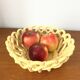 Coupe tressée céramique jaune  (23 cm)