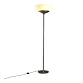Lampadaire Artemide Aminta en métal et verre blanc, design, Italie, années 1970