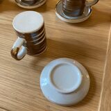 Tasses à café en grès émaillé