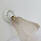 Art Deco wall lamp in porcelain and glass