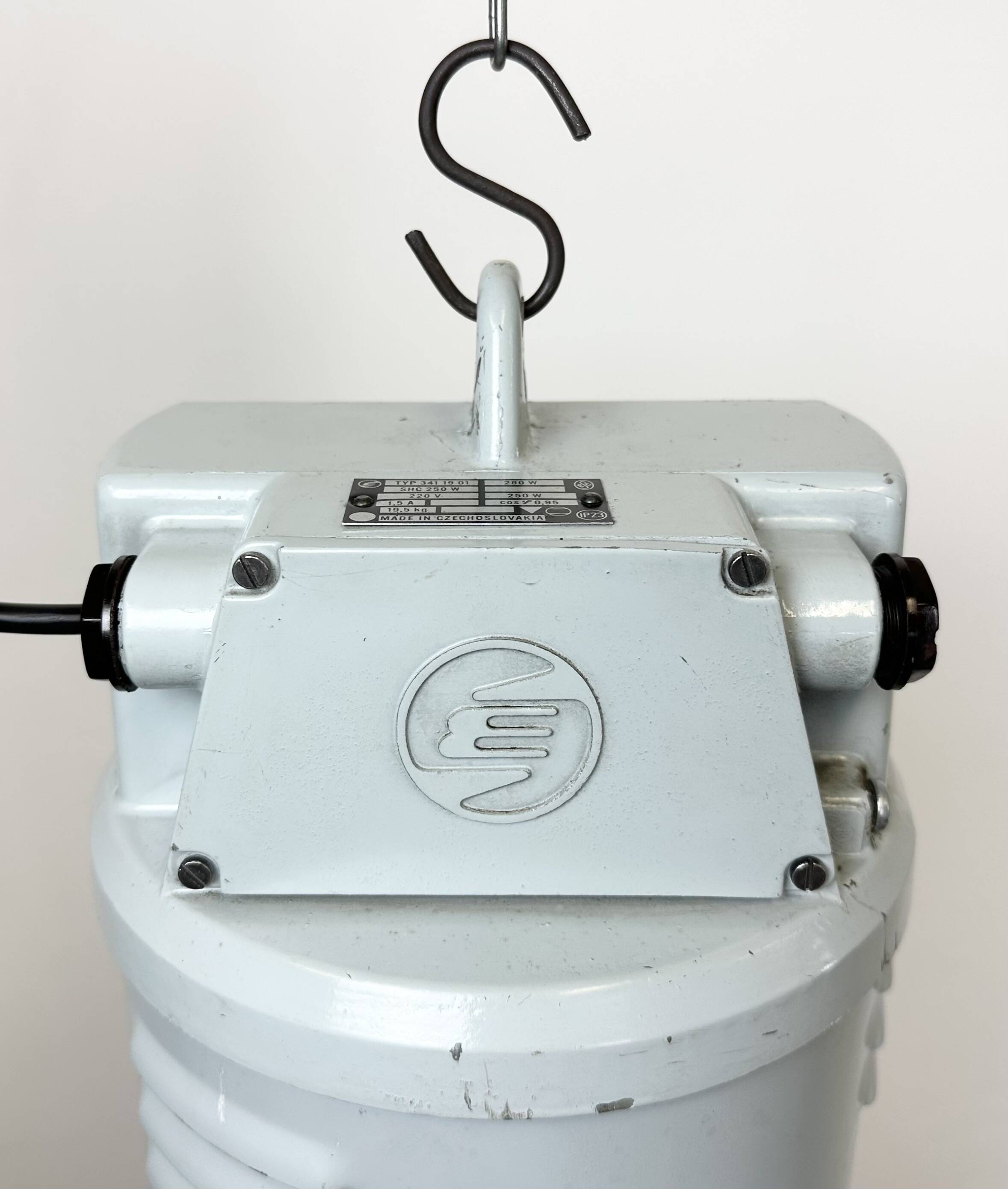 Large Industrial Aluminium Pendant Light from Elektrosvit, 1960s