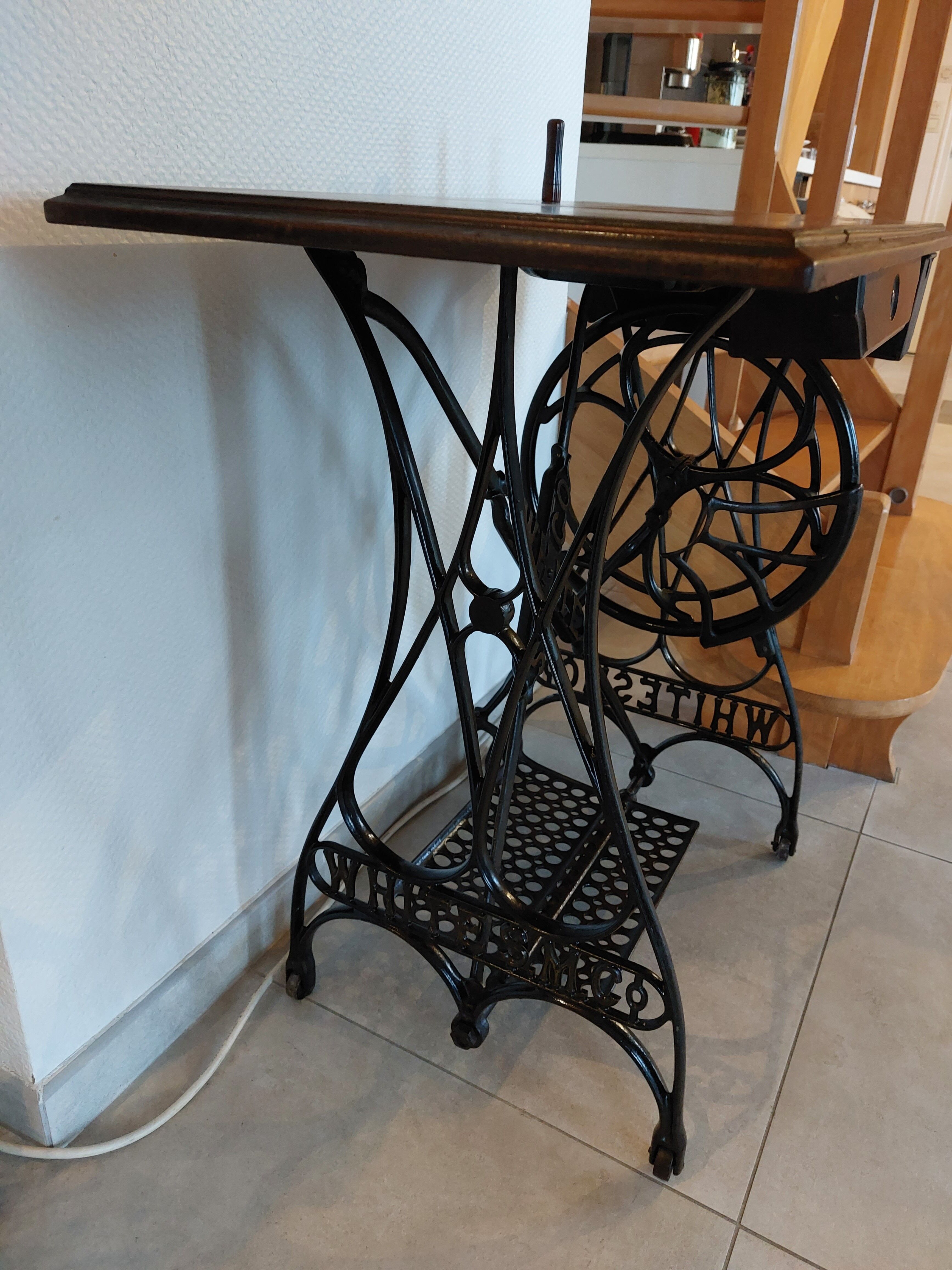 Sewing machine stand console