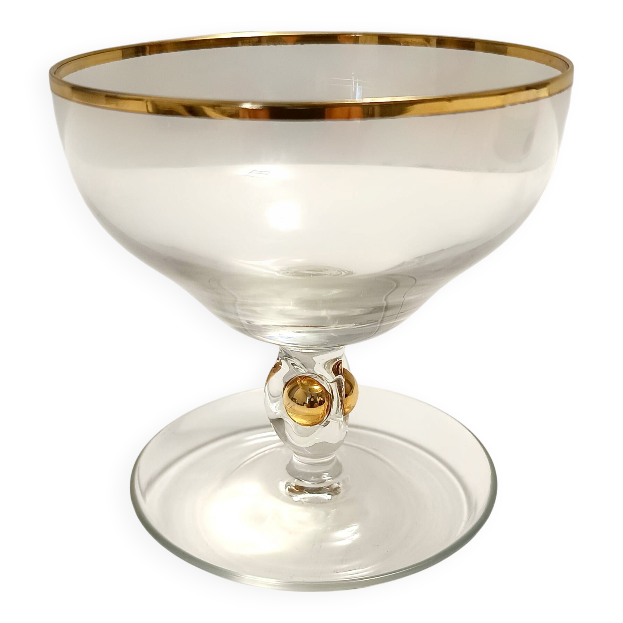 Set of Eleven Bohemian Crystal Dessert Bowls by Jozef Stanik