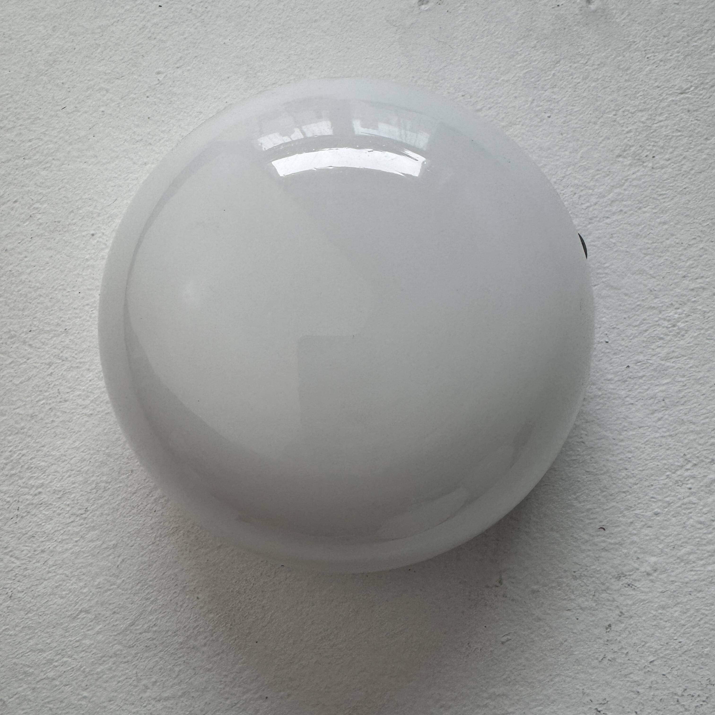 Small round opaline wall light 15 cm vintage