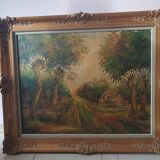 Old painting on canvas signed R. Debadrihaye