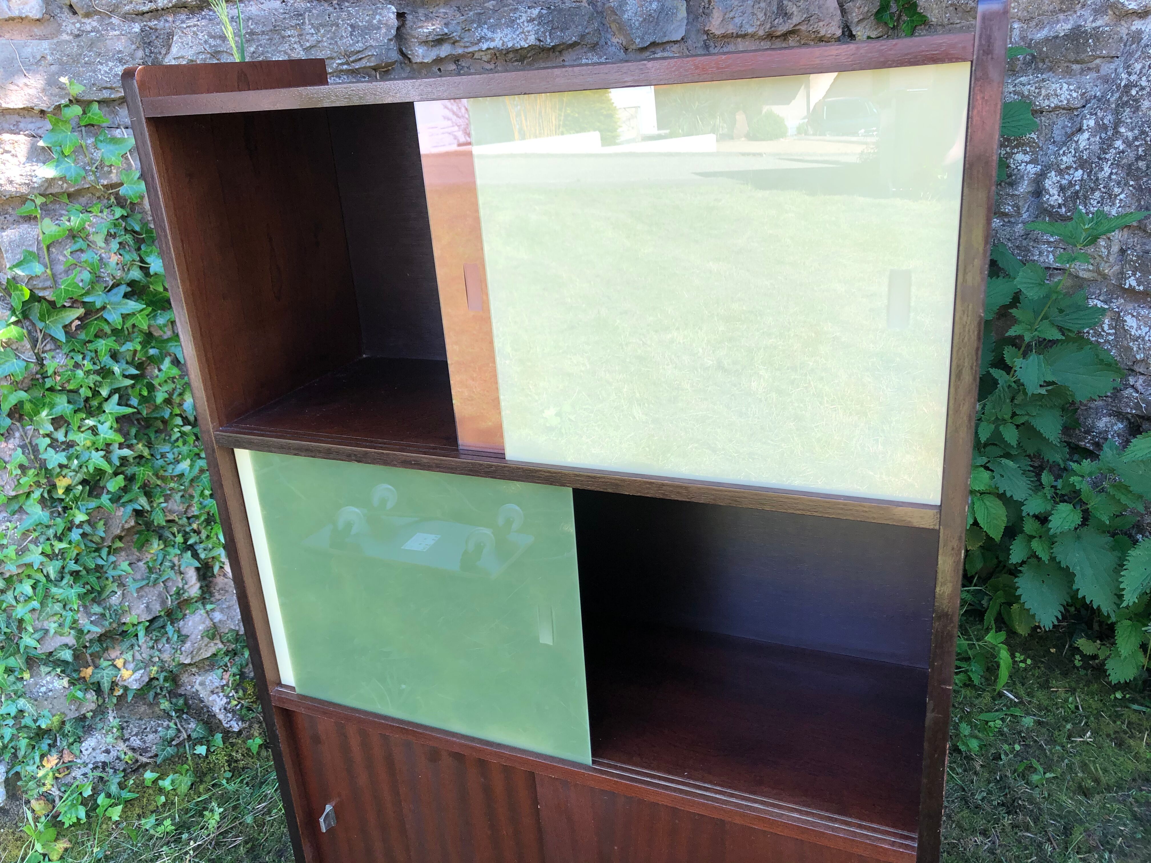 Furniture style Oscar storage showcase vintage library 70s