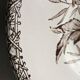 Large antique oval dish Terre de Fer – decoration of apples and insects