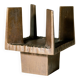 Brutalist Candle Holder / Chandelier in Bronze Circa 1950