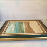 Marine painting by Pierre Van Grevelinge, oil on canvas, signed.