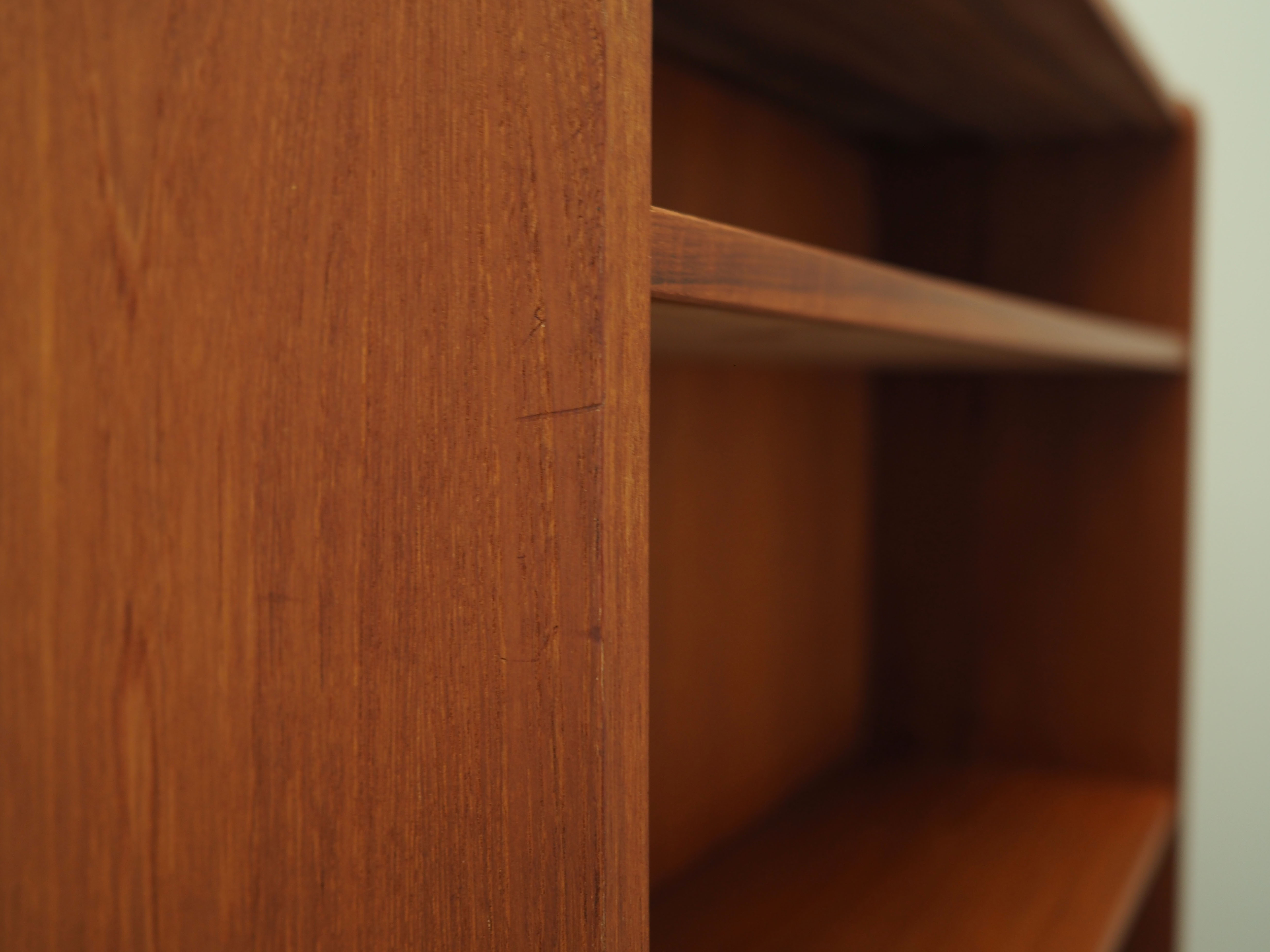 Teak bookcase, Danish design, 1970s, production: Denmark