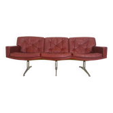 VINTAGE NORWEGIAN FREDERIK KAYSER FOR VATNE MØBLER 3 PERSON SOFA 1970,s