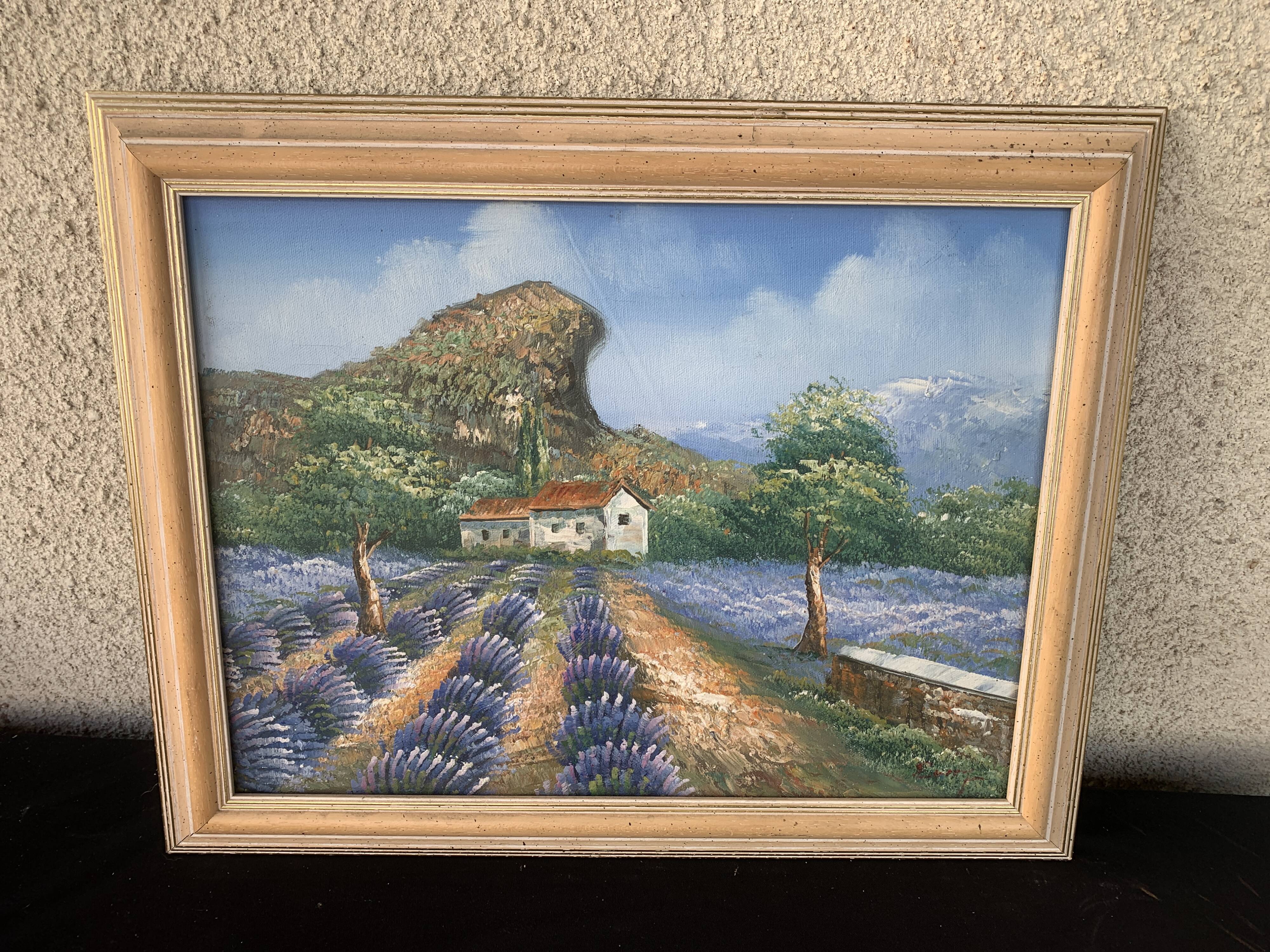 Tableau hst ghesquiere christophe champ de lavandes