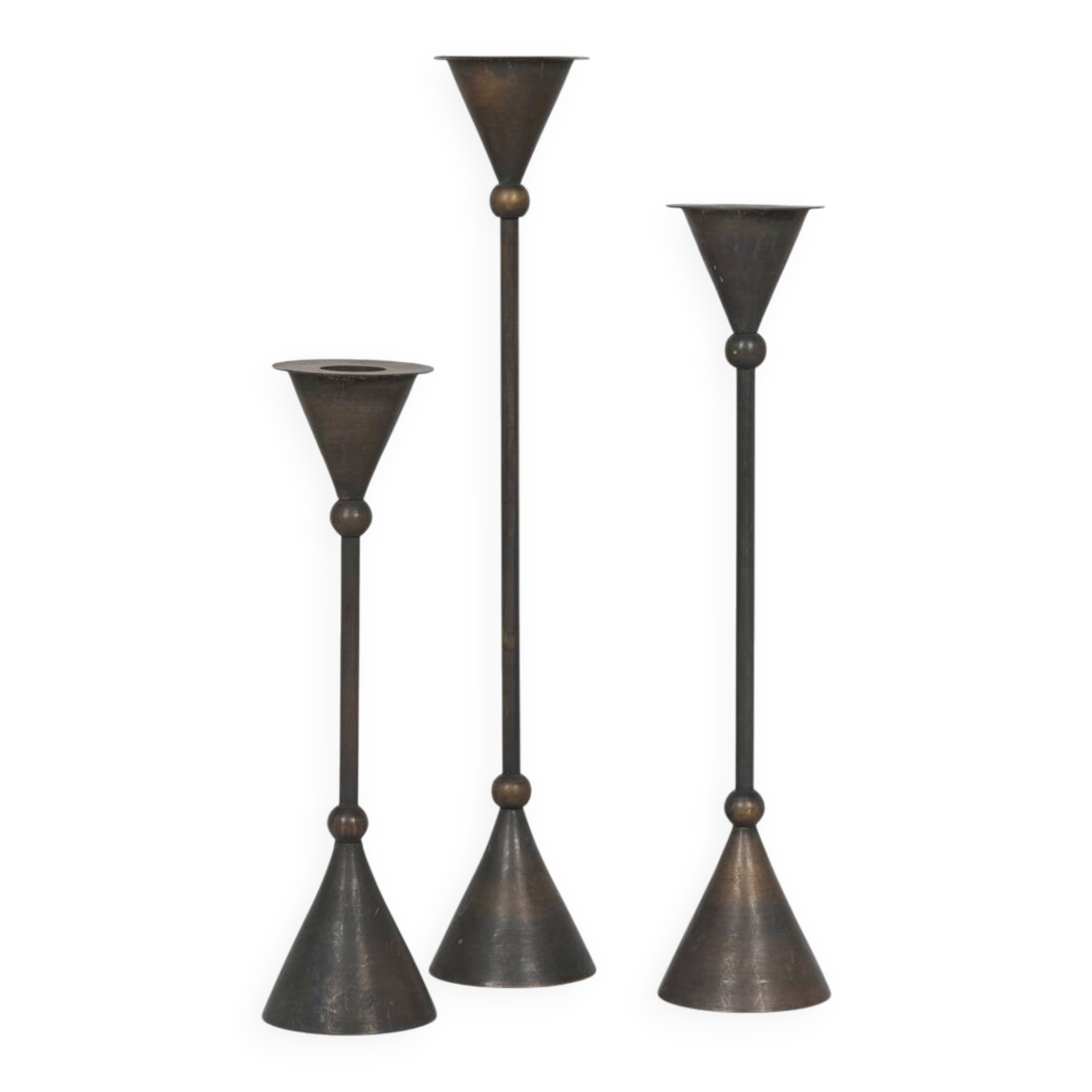 Christian de Beaumont Memphis candlesticks circa 1980