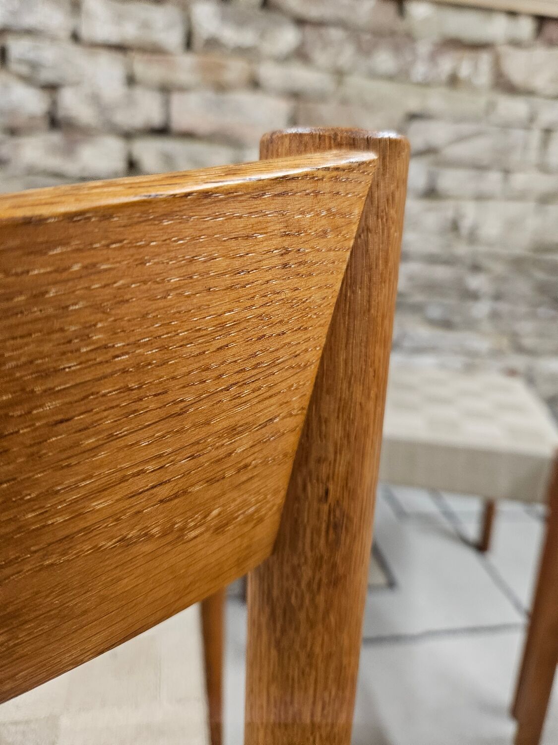 6 Scandinavian chairs 1960" braided straps