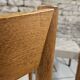 6 chaises Scandinave 1960" sangles tressées