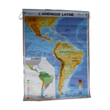 School map poster vintage Latin America Edition MDI
