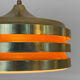 Multi layered pendant light by Carl Thore for Granhaga Metallindustri. Sweden 1970s.