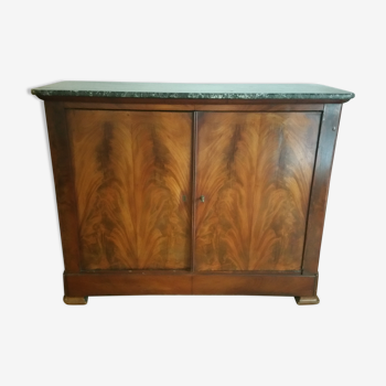 Mahogany buffet style Louis Philippe plateau marble