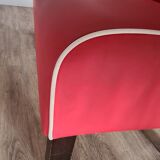 Banquette rouge style dinner vintage