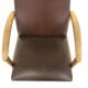 Fauteuil scandinave en skaï Suède 1960