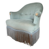 Vintage blue toad armchair