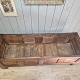 Antique solid oak chest