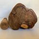 Solid wood mortar and its pestle