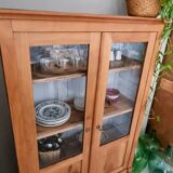 Solid wood display case