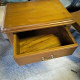 Series of 4 solid teak bedside tables circa 1980