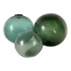 Boules en verre anciennes, flotteurs de filet de pêche