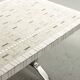 Grande table basse en carreaux de céramique de style Denisco vintage avec base chromée