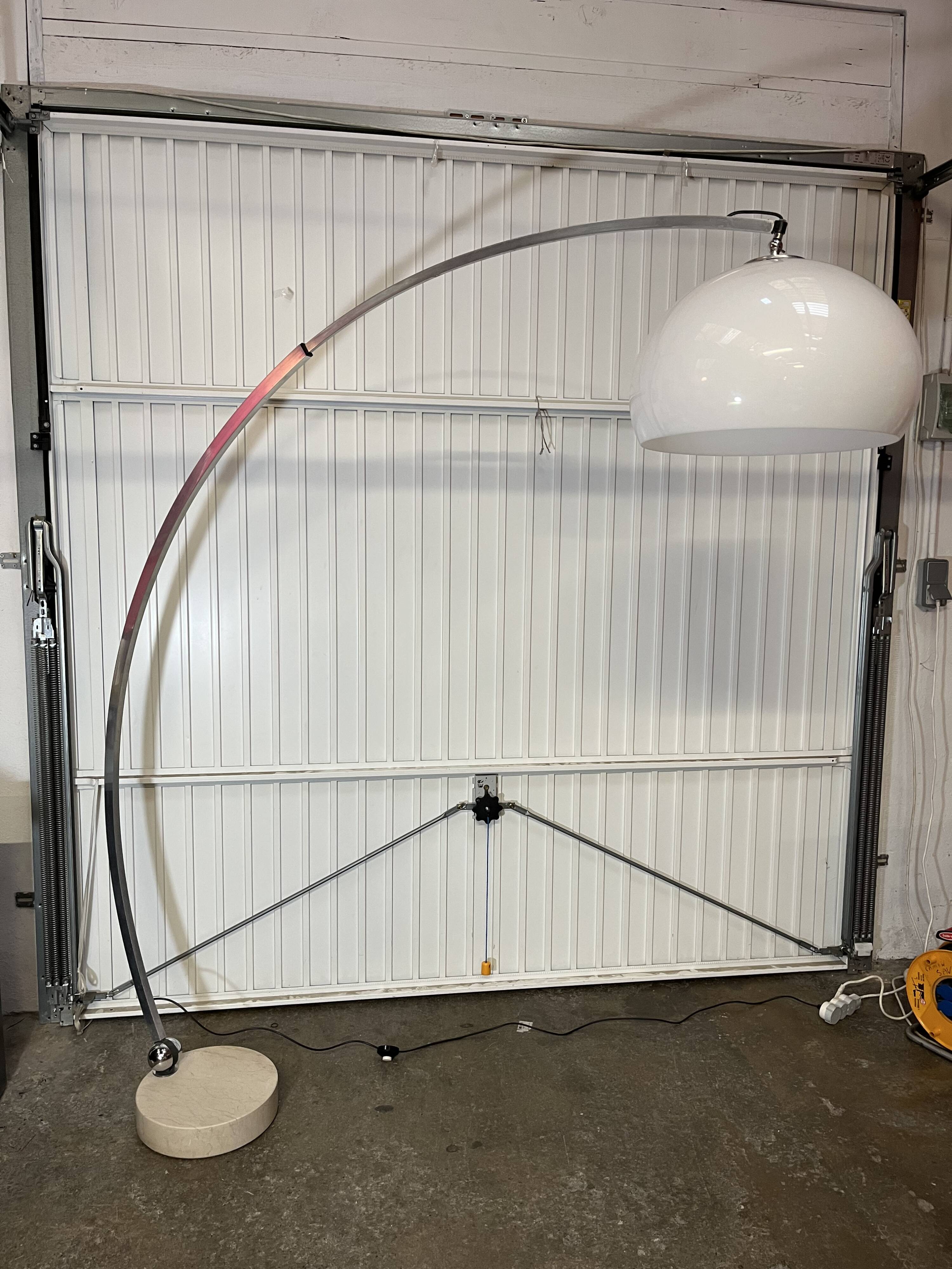 Designer arc floor lamp from the 70s