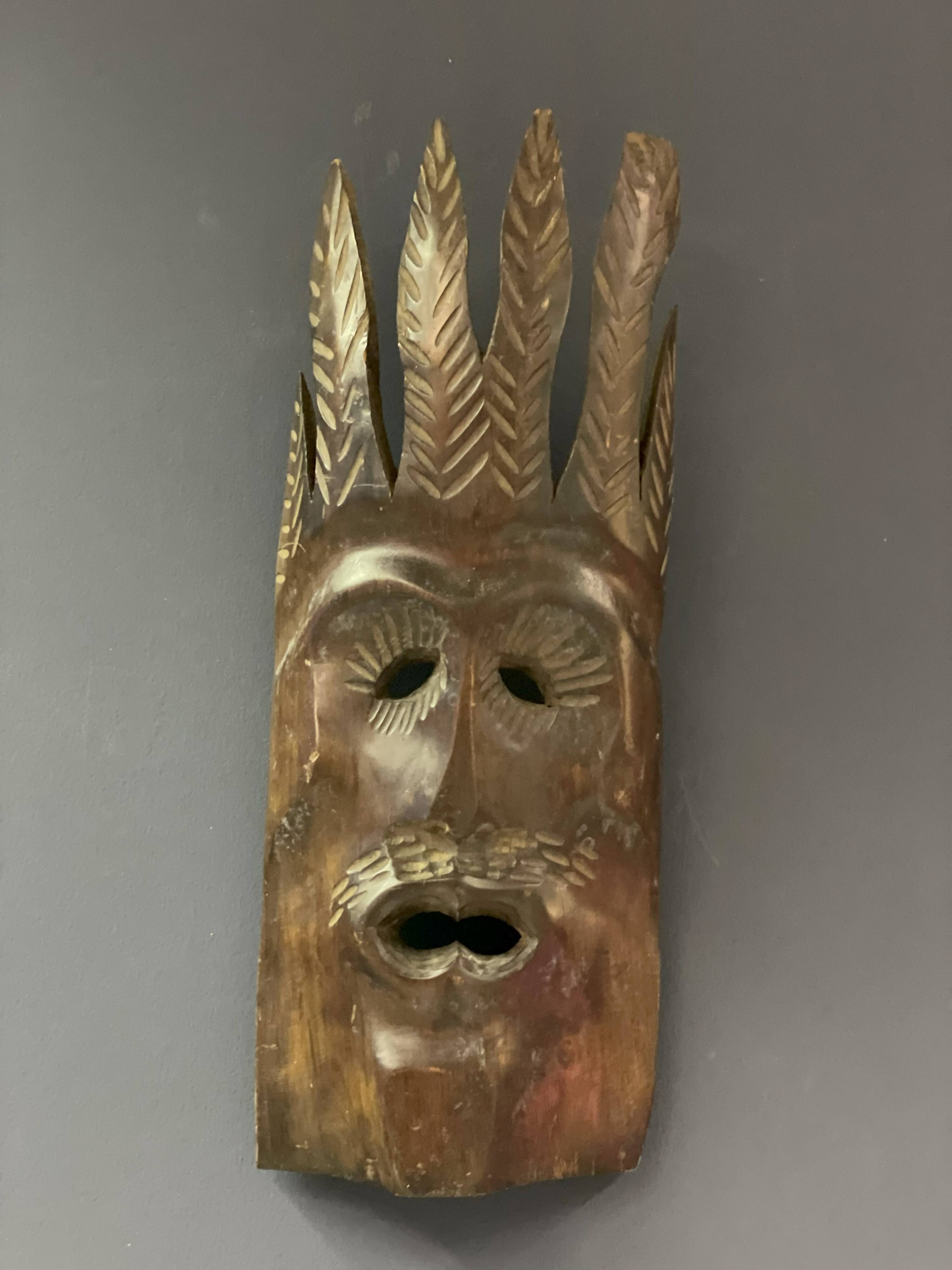Wooden tribal mask