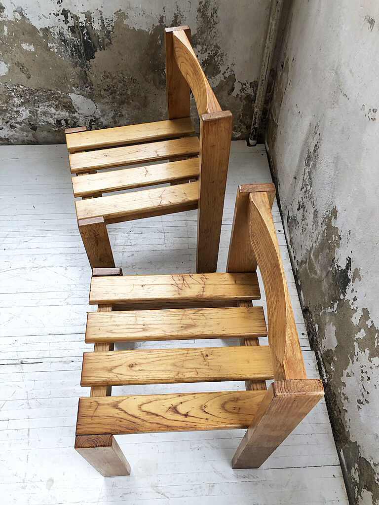 Duo de chaises pin