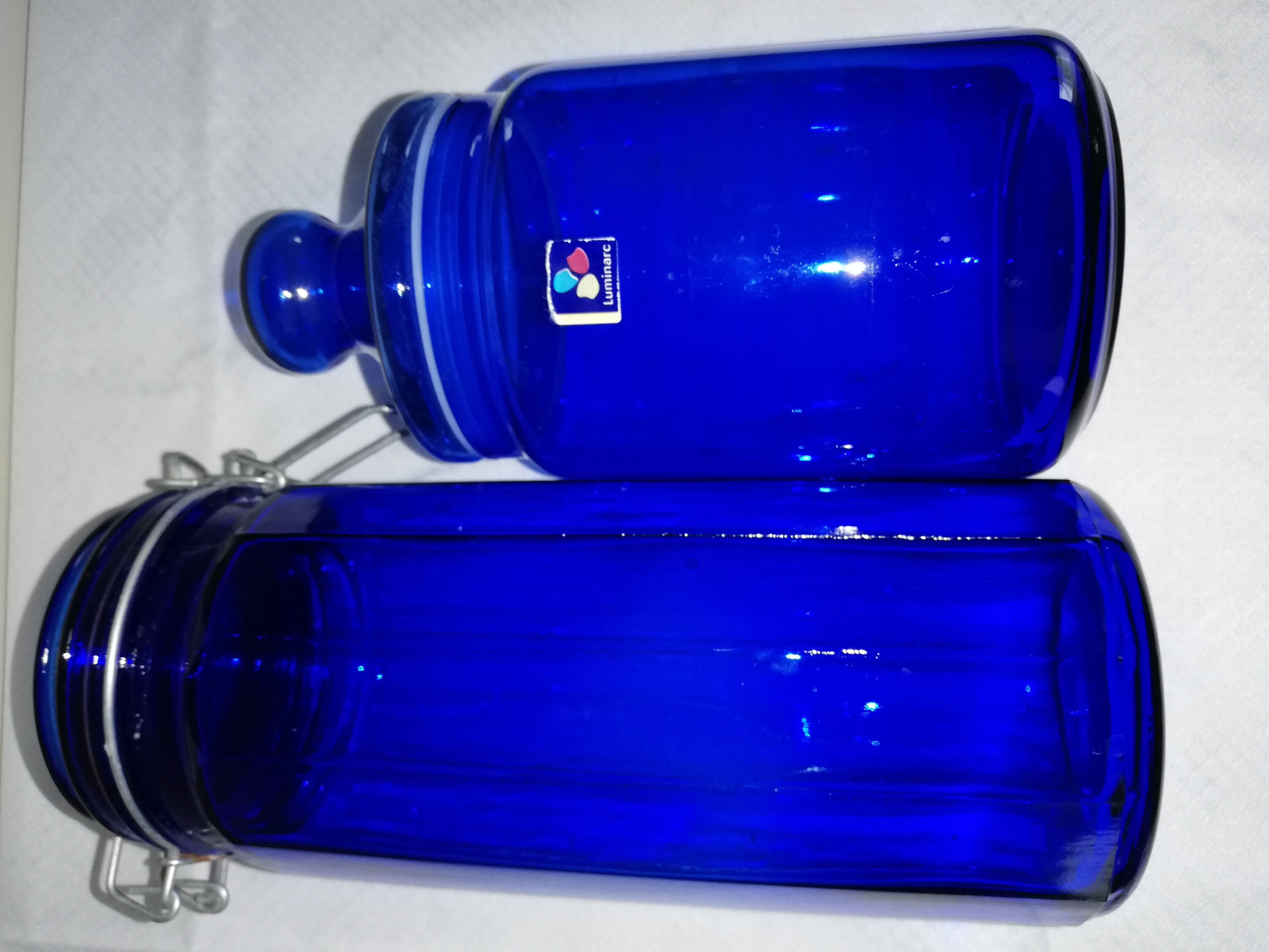 Old blue jars