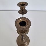 Vintage brass candle holders