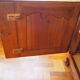 Old Louis XV low buffet in solid wood, cherry