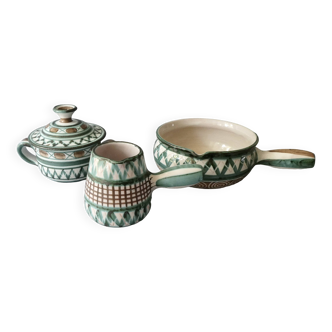 Pots, ceramic sugar bowl robert picault vallauris