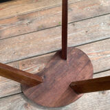 Teak stool in a bean shape