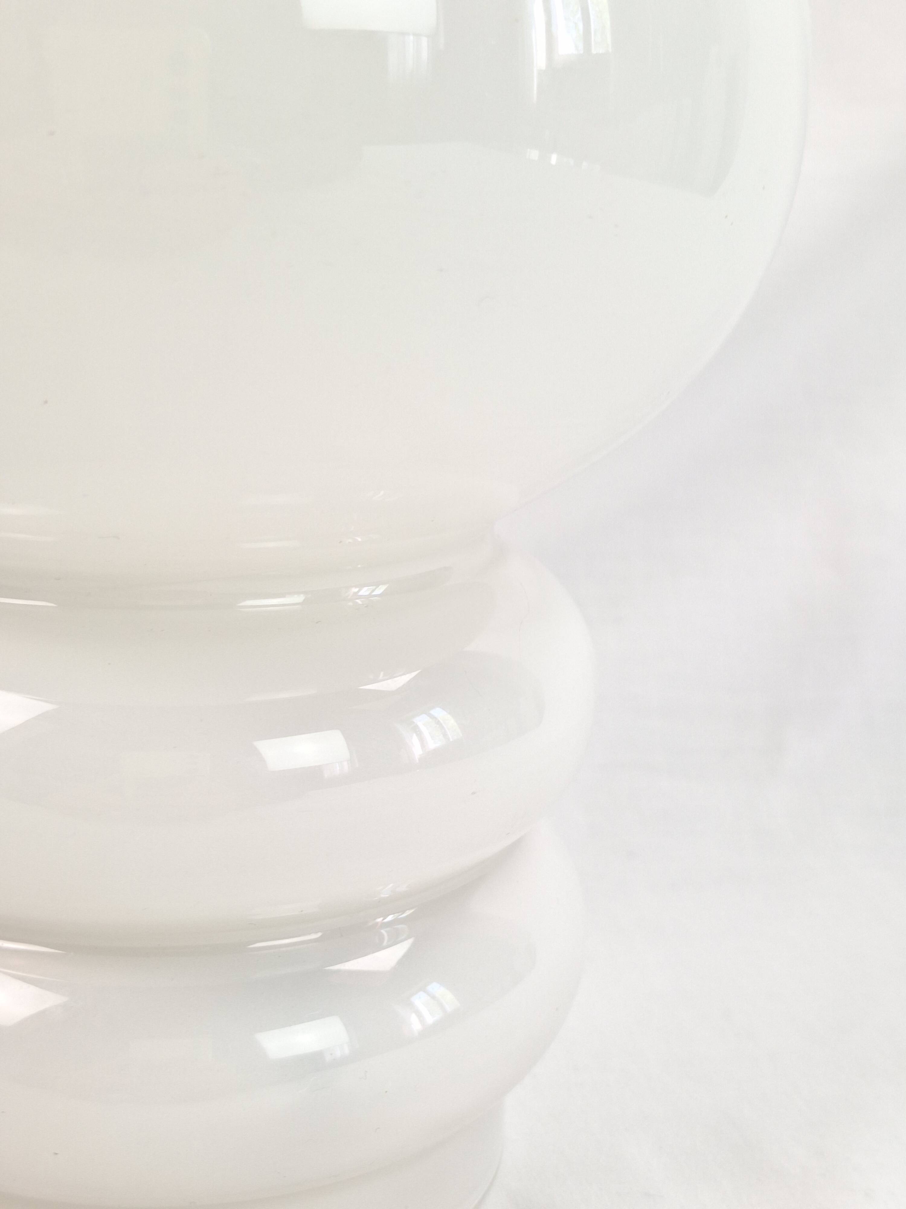 Lampe verre 70s vintage space age art déco